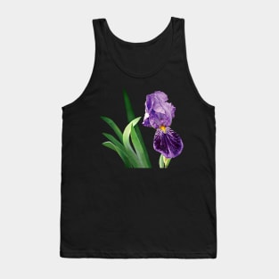 Irises - Striped Purple Iris Tank Top